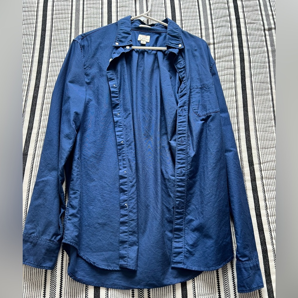 J. Crew Navy Button Down Men’s Long Sleeve
